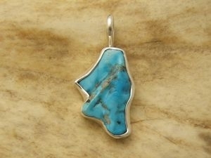 Pendentif argent et Turquoise