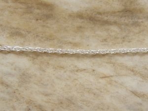 Chaine en argent à la coupe