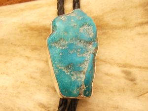 Bolo tie en argent et Turquoise