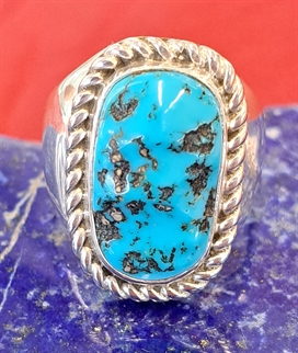 Bague tortue en turquoise 