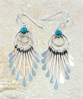 Boucles d'oreilles Turquoise