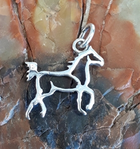 Pendentif cerf en argent