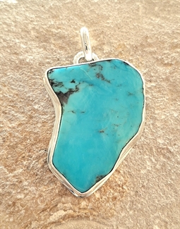 Pendentif cheval et Turquoise