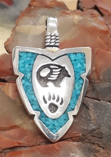 Pendentif loup Navajo