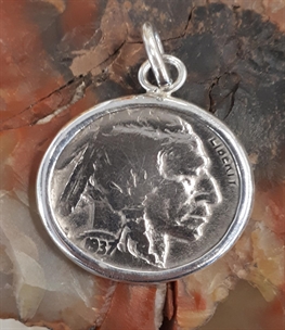 Pendentif buffalo nickle