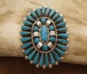 Broche en turquoise