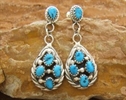 Boucles d'oreilles turquoise