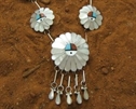 Boucles d'oreilles turquoise véritable